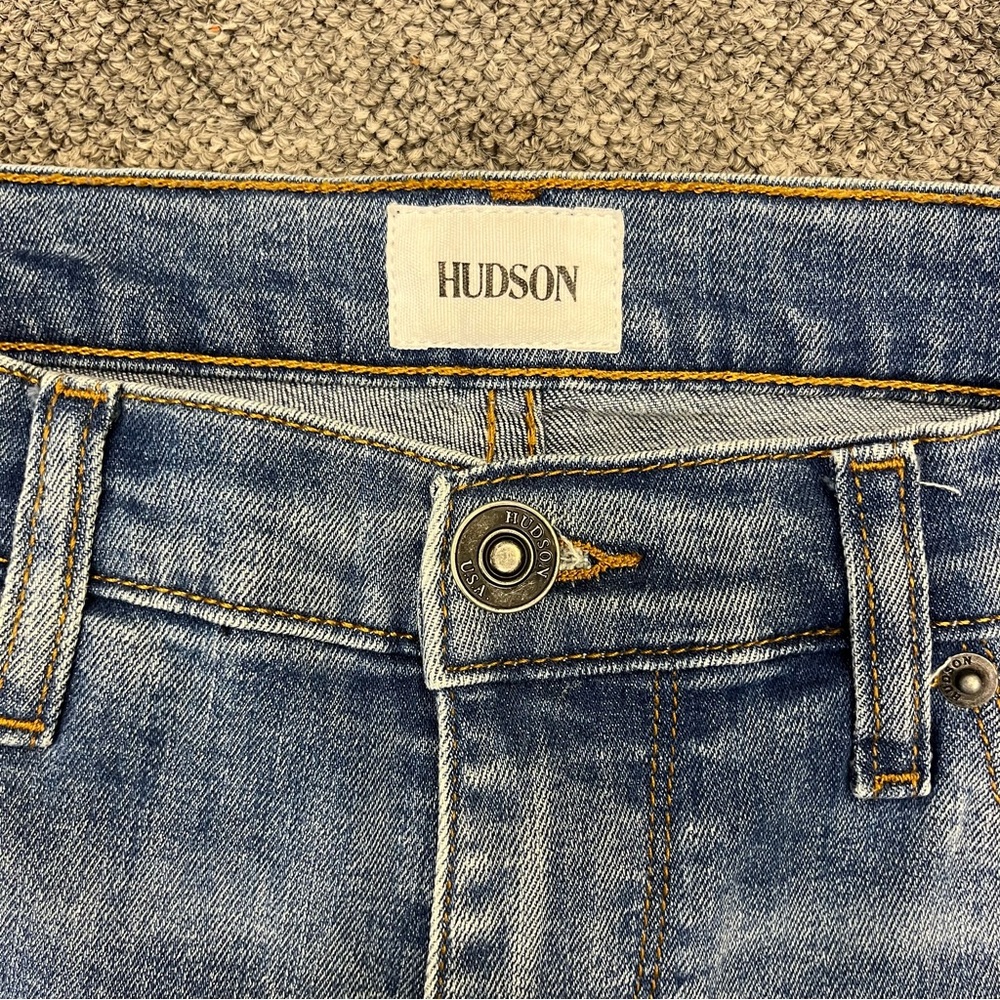 Hudson Jeans Size 29 Natalie Super‎ Skinny Medium Wash Stretch Denim Flattering - Picture 4 of 9